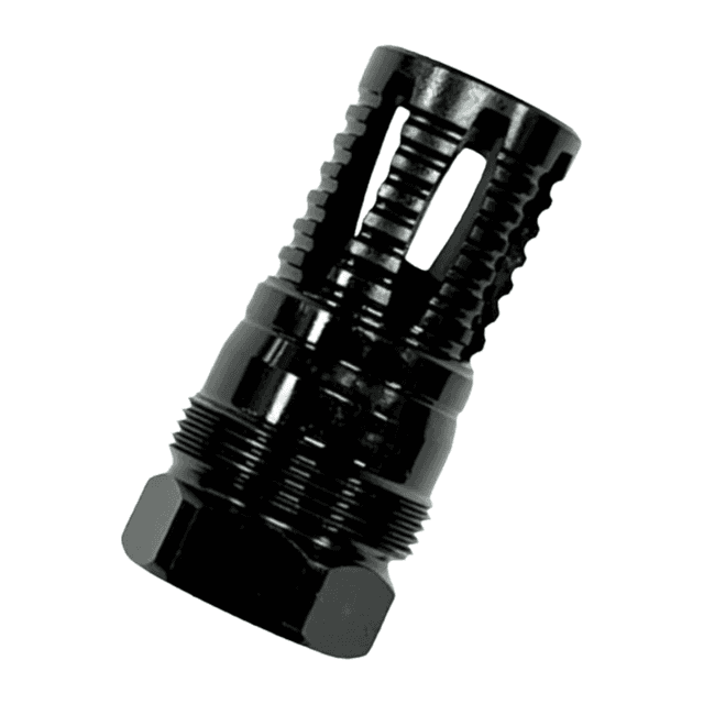 Kak Industry MO-411-2103-020 Plan-B 5.56/223 5/8x24 Threads Black Steel 1.85" OAL Kak Industry MO-411-2103-020 Plan-B 5.56/223 5/8x24 Threads Black Steel 1.85" OAL