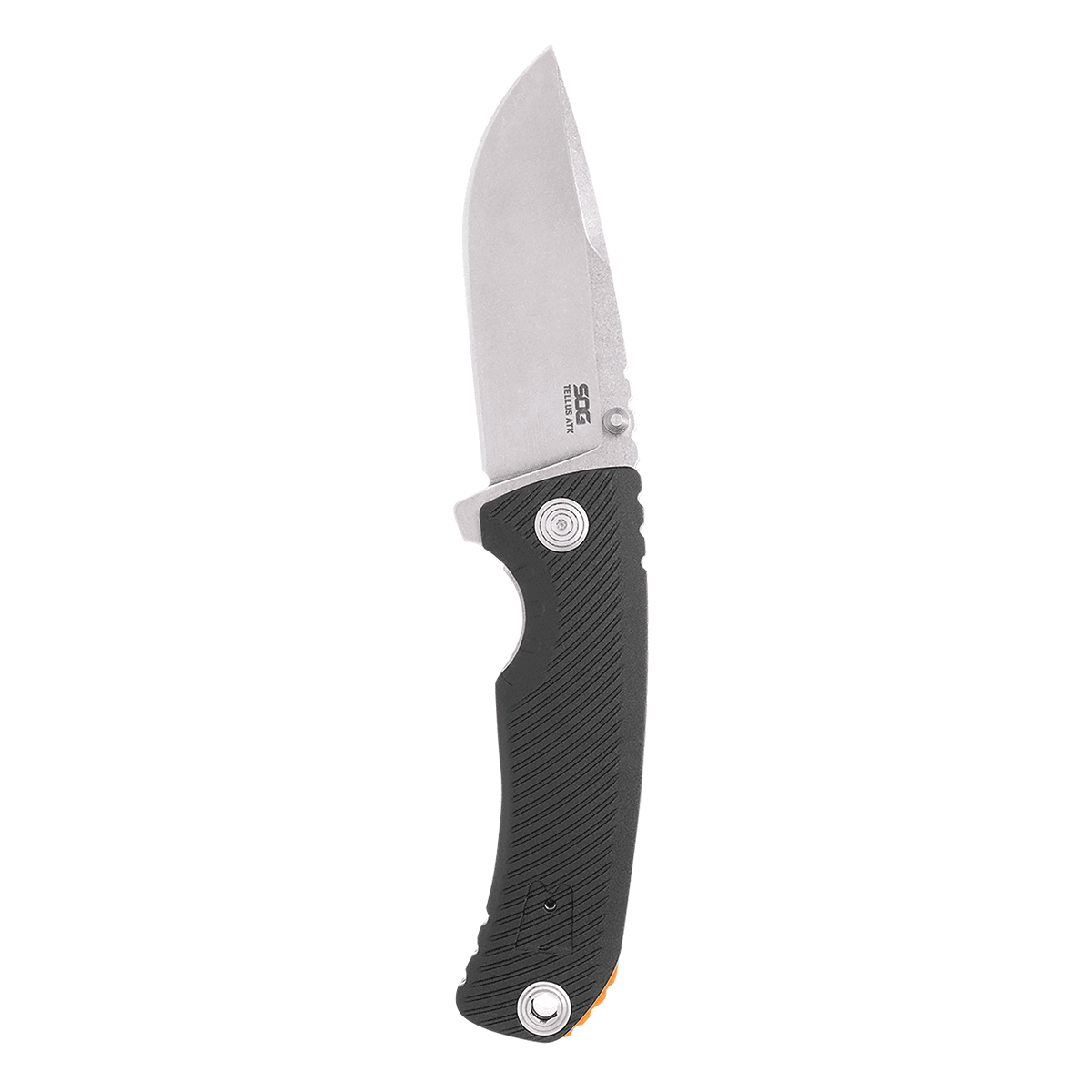 S.O.G SOG11060243 Tellus ATK 3.50" Folding Clip Point Plain Stonewashed Cryo 440C SS Blade S.O.G SOG11060243 Tellus ATK 3.50" Folding Clip Point Plain Stonewashed Cryo 440C SS Blade