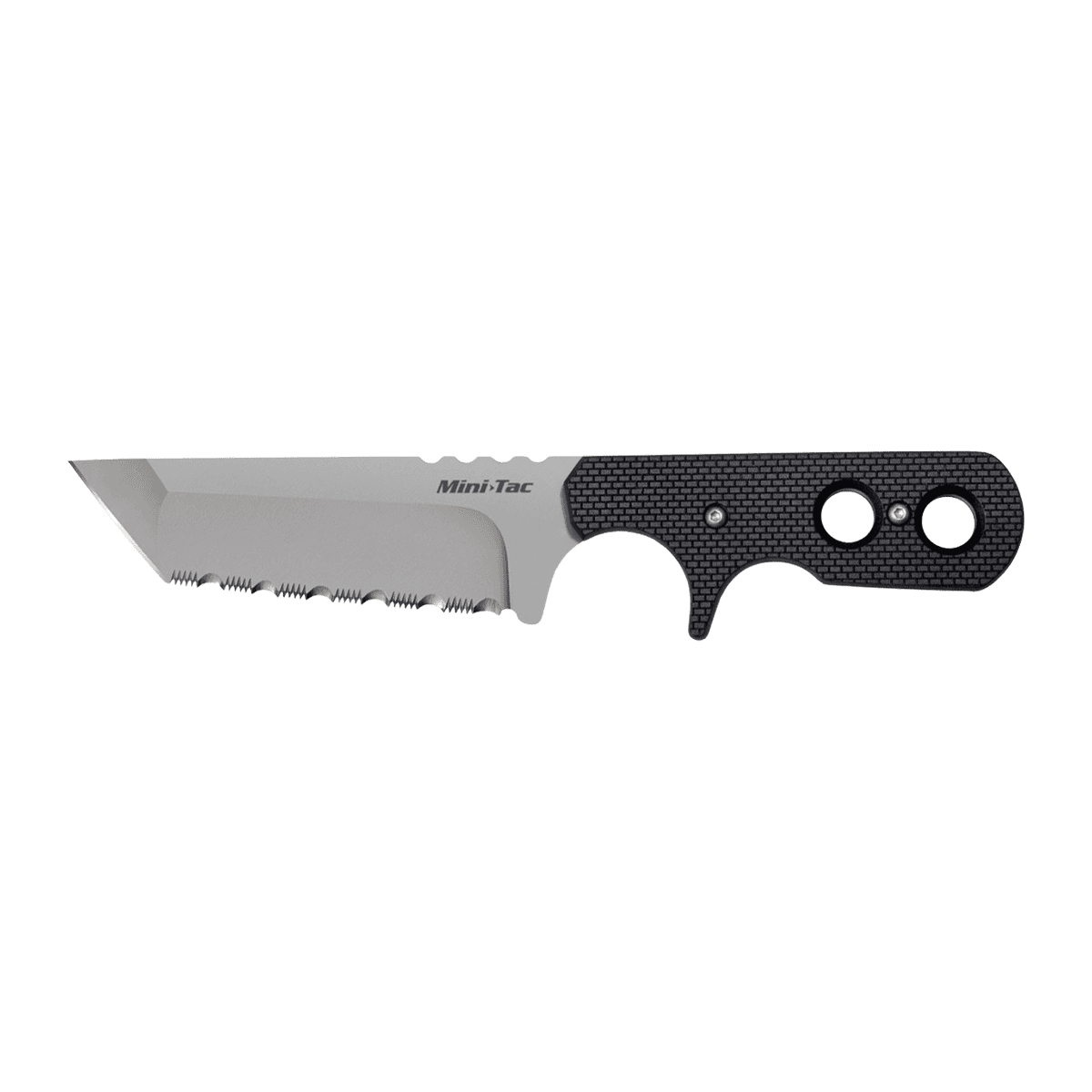 Cold Steel CS49HTFS Mini Tac Neck Knife 3.75" Fixed Tanto Serrated Stonewashed AUS8A SS Blade Cold Steel CS49HTFS Mini Tac Neck Knife 3.75" Fixed Tanto Serrated Stonewashed AUS8A SS Blade