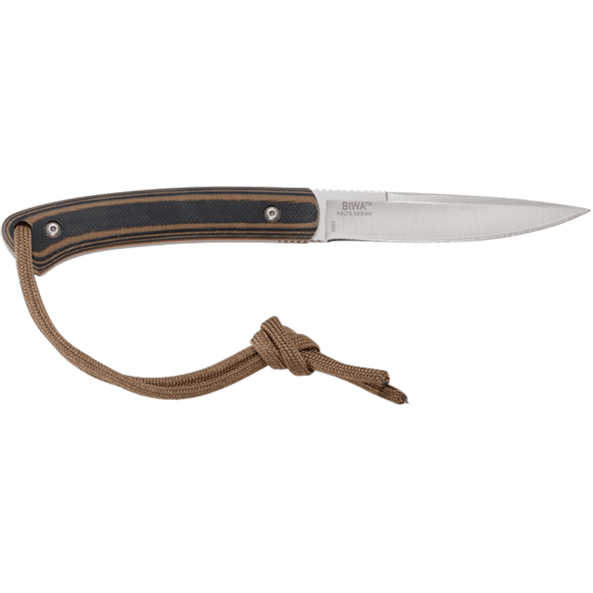 CRKT 2382C Biwa 3.02" Fixed Plain Satin 8Cr13MoV SS Blade, Black/Brown G10 Handle CRKT 2382C Biwa 3.02" Fixed Plain Satin 8Cr13MoV SS Blade, Black/Brown G10 Handle