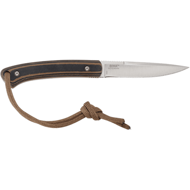 CRKT 2382C Biwa 3.02" Fixed Plain Satin 8Cr13MoV SS Blade, Black/Brown G10 Handle CRKT 2382C Biwa 3.02" Fixed Plain Satin 8Cr13MoV SS Blade, Black/Brown G10 Handle