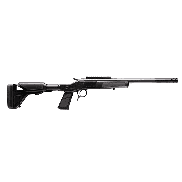 CVA CR4438XP Scout XP-SB 350 Legend 1rd 16.50" Matte Stainless Steel Fluted Threaded Barrel CVA CR4438XP Scout XP-SB 350 Legend 1rd 16.50" Matte Stainless Steel Fluted Threaded Barrel