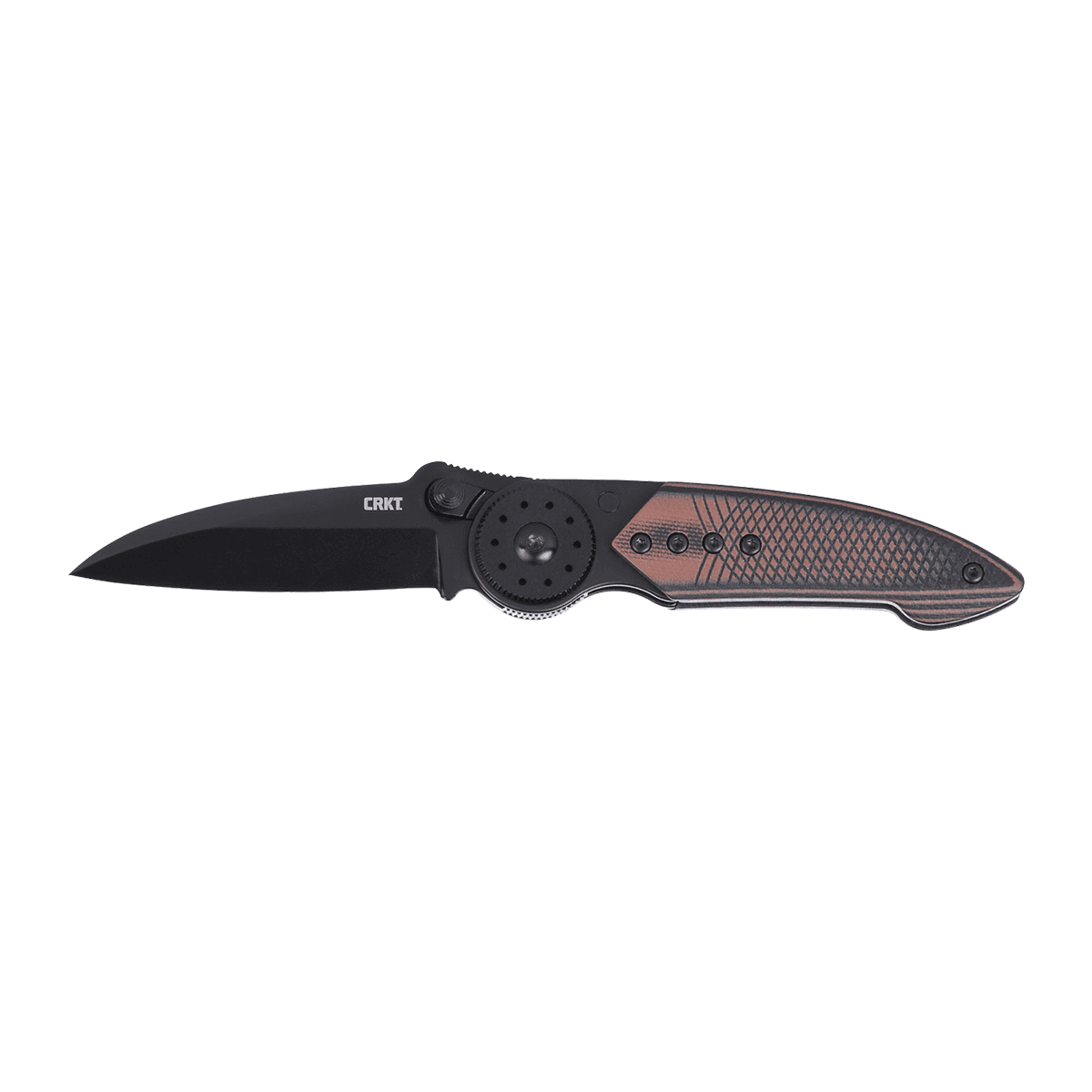 CRKT 4200K Walker EDC 2.93" Folding Sheepsfoot Plain Black TiNi 14C28N Steel Blade CRKT 4200K Walker EDC 2.93" Folding Sheepsfoot Plain Black TiNi 14C28N Steel Blade