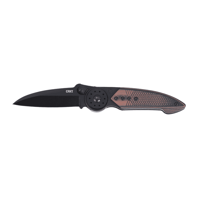 CRKT 4200K Walker EDC 2.93" Folding Sheepsfoot Plain Black TiNi 14C28N Steel Blade CRKT 4200K Walker EDC 2.93" Folding Sheepsfoot Plain Black TiNi 14C28N Steel Blade