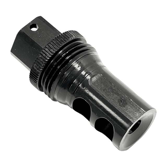 IWI US QD Muzzle Brake 5.56 NATO 1/2"x28 Threads Black Steel IWI US QD Muzzle Brake 5.56 NATO 1/2"x28 Threads Black Steel