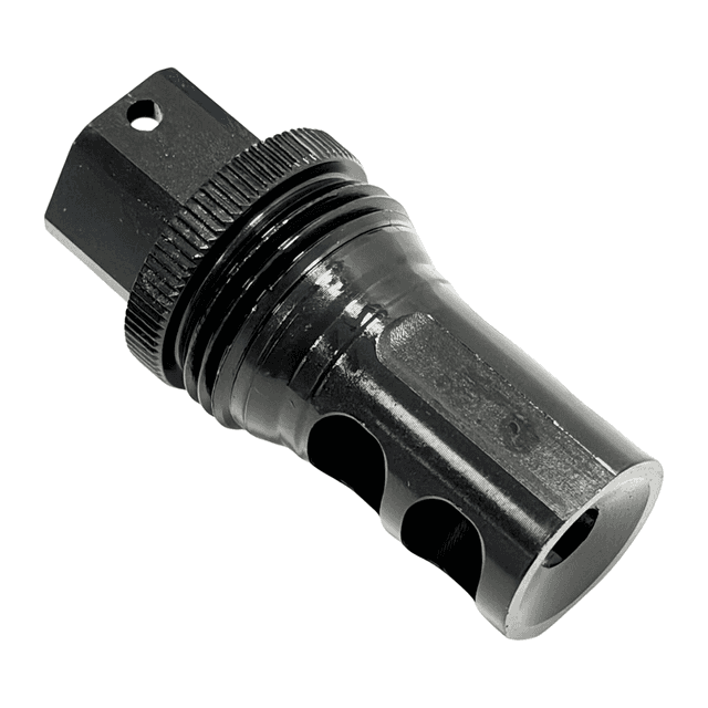 IWI US QD Muzzle Brake 5.56 NATO 5/8"x24 Threads Black Steel IWI US QD Muzzle Brake 5.56 NATO 5/8"x24 Threads Black Steel