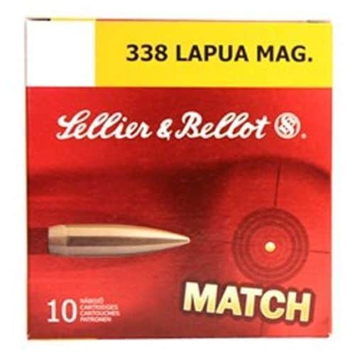 Sellier & Bellot 338 Lapua Mag Rifle Match HPBT 10rd Box Sellier & Bellot 338 Lapua Mag Rifle Match HPBT 10rd Box