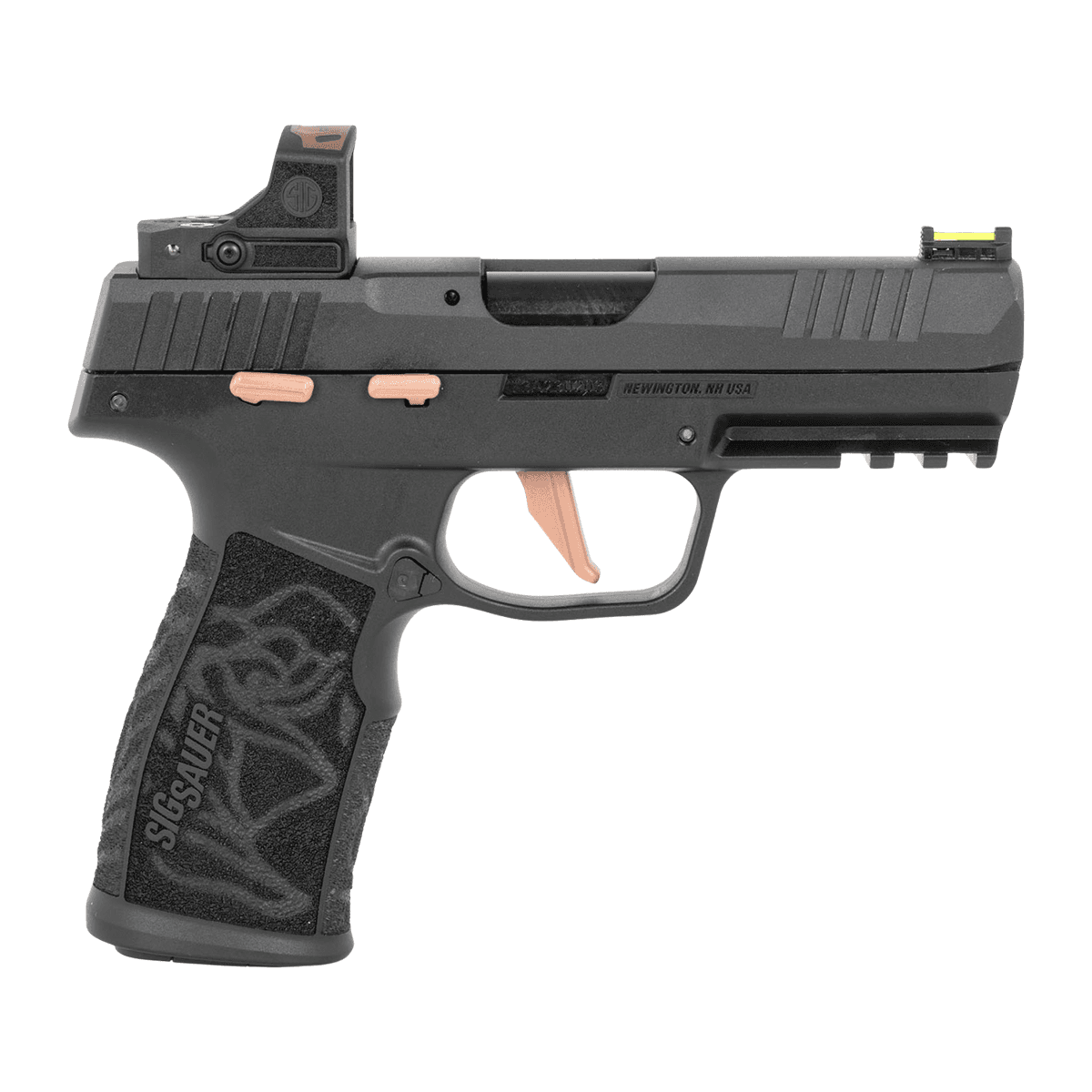 Sig Sauer 322CROSERS10 P322 Rose w/Optic 22 LR 10+1 4" Black Barrel, Black Anodized Serrated w/Optic Slide Sig Sauer 322CROSERS10 P322 Rose w/Optic 22 LR 10+1 4" Black Barrel, Black Anodized Serrated w/Optic Slide