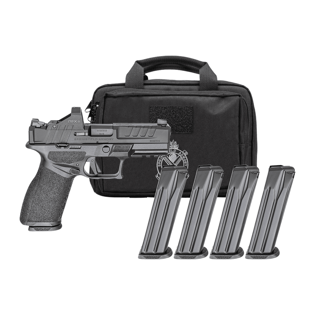 Springfield Armory EC9409BFCCAPAC Echelon 40F.C Gear Pac *CA Compliant 9mm Luger 10+1 4" Black Melonite Barrel Springfield Armory EC9409BFCCAPAC Echelon 40F.C Gear Pac *CA Compliant 9mm Luger 10+1 4" Black Melonite Barrel