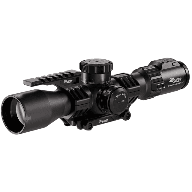 Sig Sauer Electro-Optics SOBBDX63104 BRAVO6T BDX Black 3-18x44mm, 35mm Tube, Illuminated MRAD DEV-L 2.0 Reticle Sig Sauer Electro-Optics SOBBDX63104 BRAVO6T BDX Black 3-18x44mm, 35mm Tube, Illuminated MRAD DEV-L 2.0 Reticle