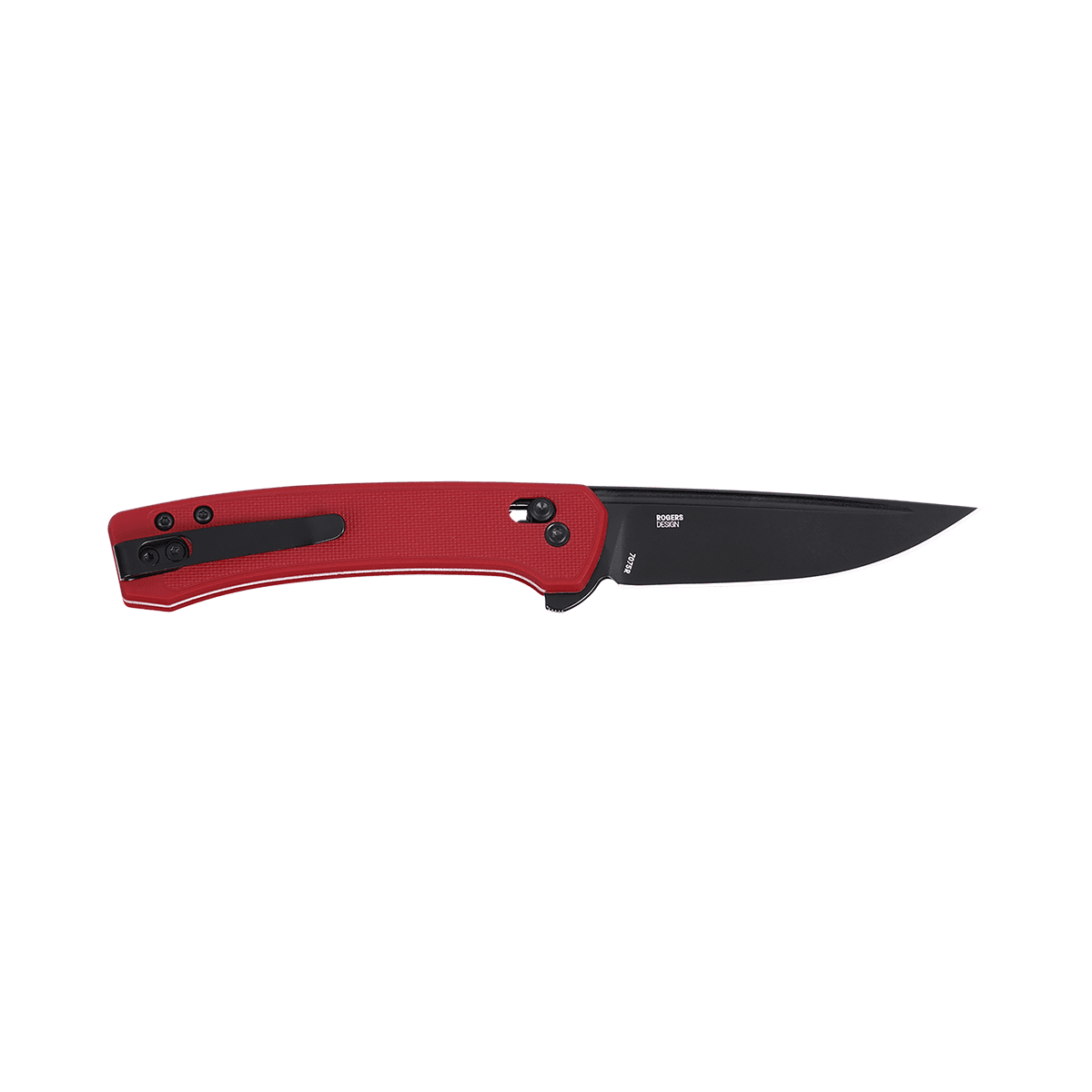 CRKT 7075R Q Compact 3.05" Folding Drop Point Plain Black Oxide 14C28N Steel Blade, Red Textured GRN Handle CRKT 7075R Q Compact 3.05" Folding Drop Point Plain Black Oxide 14C28N Steel Blade, Red Textured GRN Handle