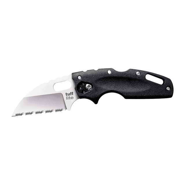 Cold Steel CS20LTS Tuff Lite 2.50" Folding Sheepsfoot Serrated AUS8A SS Blade, 3.50" Black Griv-Ex Handle Cold Steel CS20LTS Tuff Lite 2.50" Folding Sheepsfoot Serrated AUS8A SS Blade, 3.50" Black Griv-Ex Handle