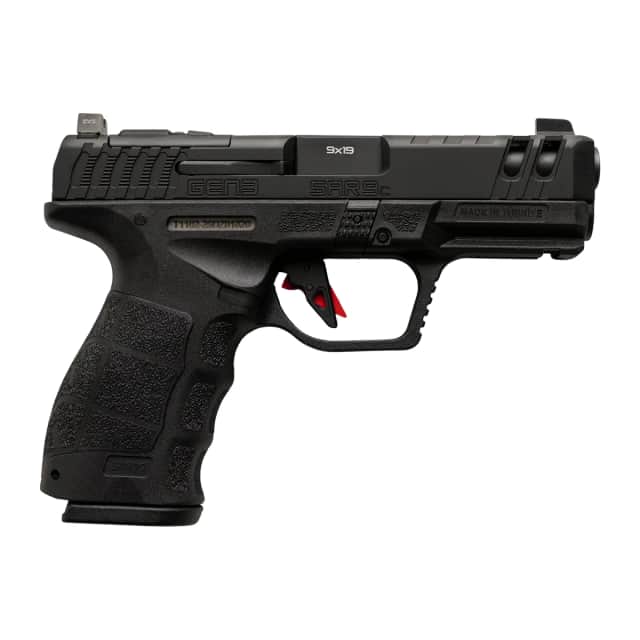 Sarsilmaz SAR9CG3BL10 SAR9 Gen3 Compact 9mm Luger 10+1 4.10" Black Barrel, Black Steel Optic Cut Sarsilmaz SAR9CG3BL10 SAR9 Gen3 Compact 9mm Luger 10+1 4.10" Black Barrel, Black Steel Optic Cut