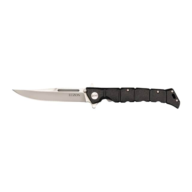 Cold Steel CS20NQLZ Luzon Medium 4" Folding Plain Polished 8Cr13MoV SS Blade, 5" Black GFN Handle Cold Steel CS20NQLZ Luzon Medium 4" Folding Plain Polished 8Cr13MoV SS Blade, 5" Black GFN Handle