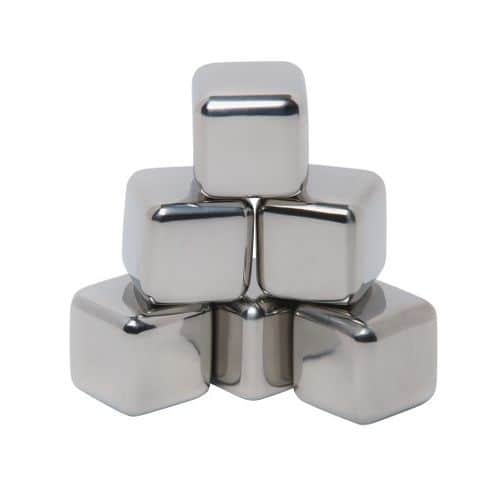 Mammoth Stainless Steel Ice Cubes - 6 Ice Cubes Mammoth Stainless Steel Ice Cubes - 6 Ice Cubes