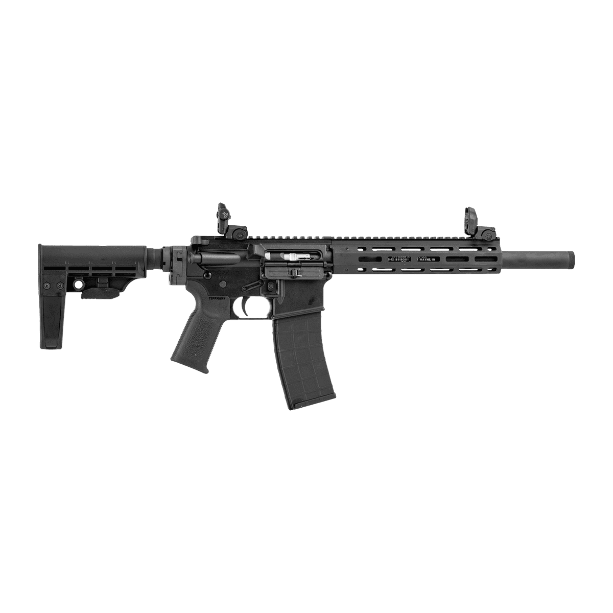 Tippmann Arms A101374 M4-22 Elite Bug Out 22 LR 25+1 12" Black Parkerized Integrally Suppressed Barrel Tippmann Arms A101374 M4-22 Elite Bug Out 22 LR 25+1 12" Black Parkerized Integrally Suppressed Barrel