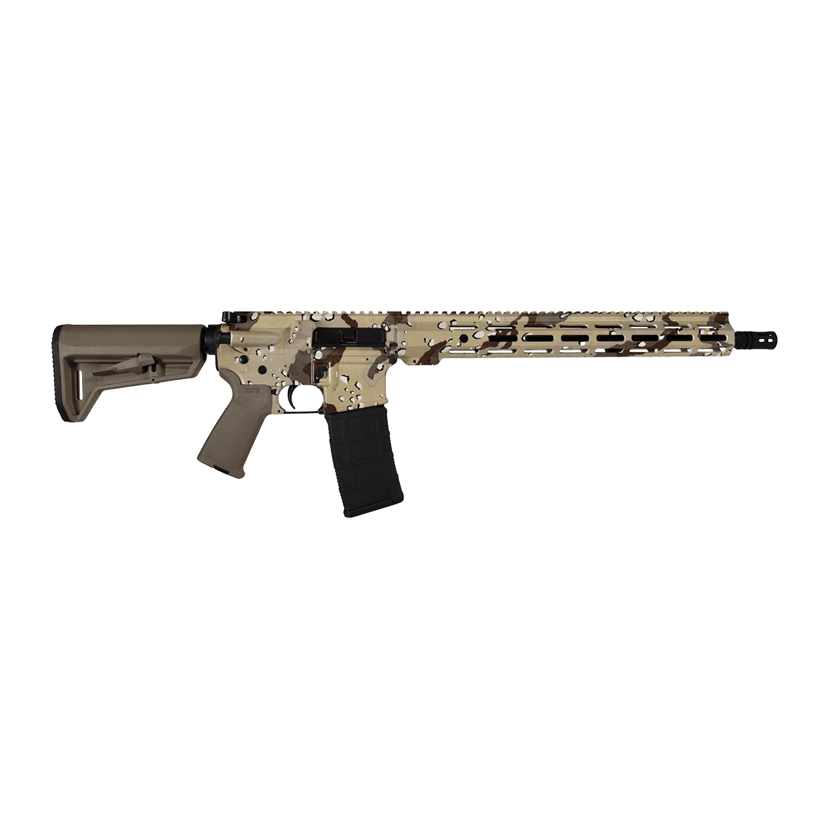 Shark Coast Tactical 300-225-1000-20 Chocolate Chip 5.56 NATO 30+1 16" Black Melonite Threaded Barrel Shark Coast Tactical 300-225-1000-20 Chocolate Chip 5.56 NATO 30+1 16" Black Melonite Threaded Barrel