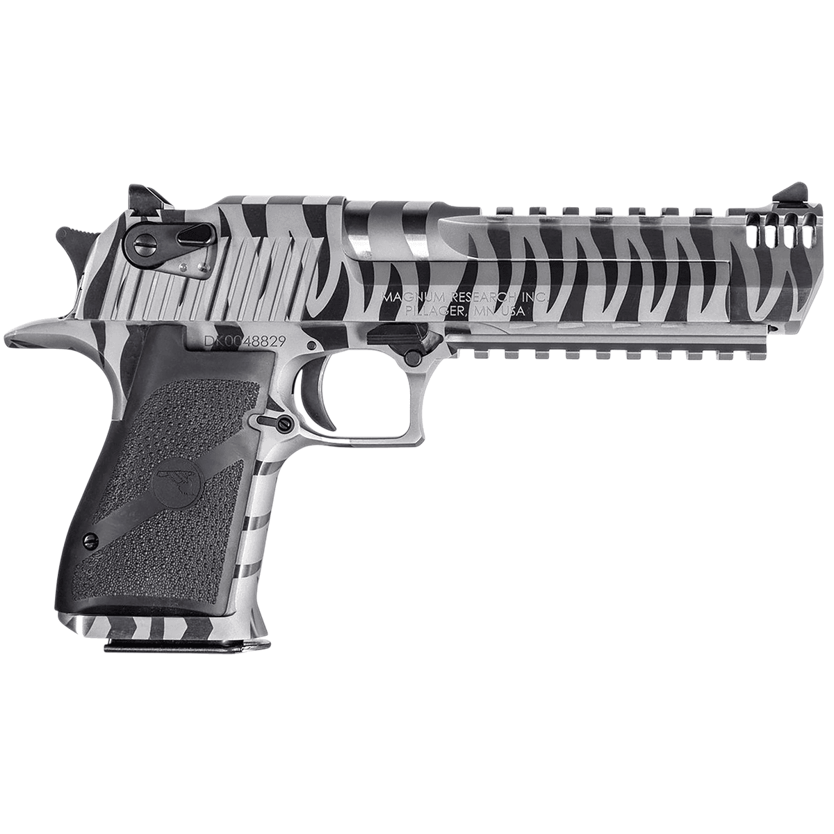 Magnum Research DE44WTS Desert Eagle Mark XIX Full Size Frame 44 Mag 8+1 6" Overall White w/Tiger Stripes Magnum Research DE44WTS Desert Eagle Mark XIX Full Size Frame 44 Mag 8+1 6" Overall White w/Tiger Stripes