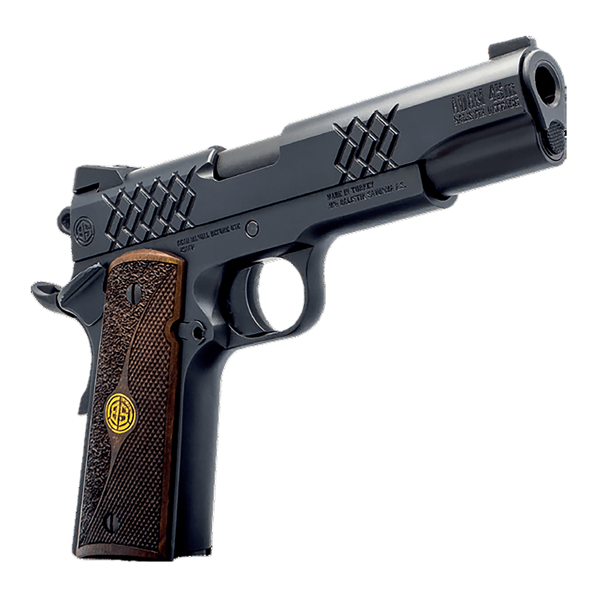 Dickinson LLC DKSN45BM Adam 1911 Black Full Size 45 ACP 8+1 5" Matte Black Steel Button Rifled Barrel Dickinson LLC DKSN45BM Adam 1911 Black Full Size 45 ACP 8+1 5" Matte Black Steel Button Rifled Barrel