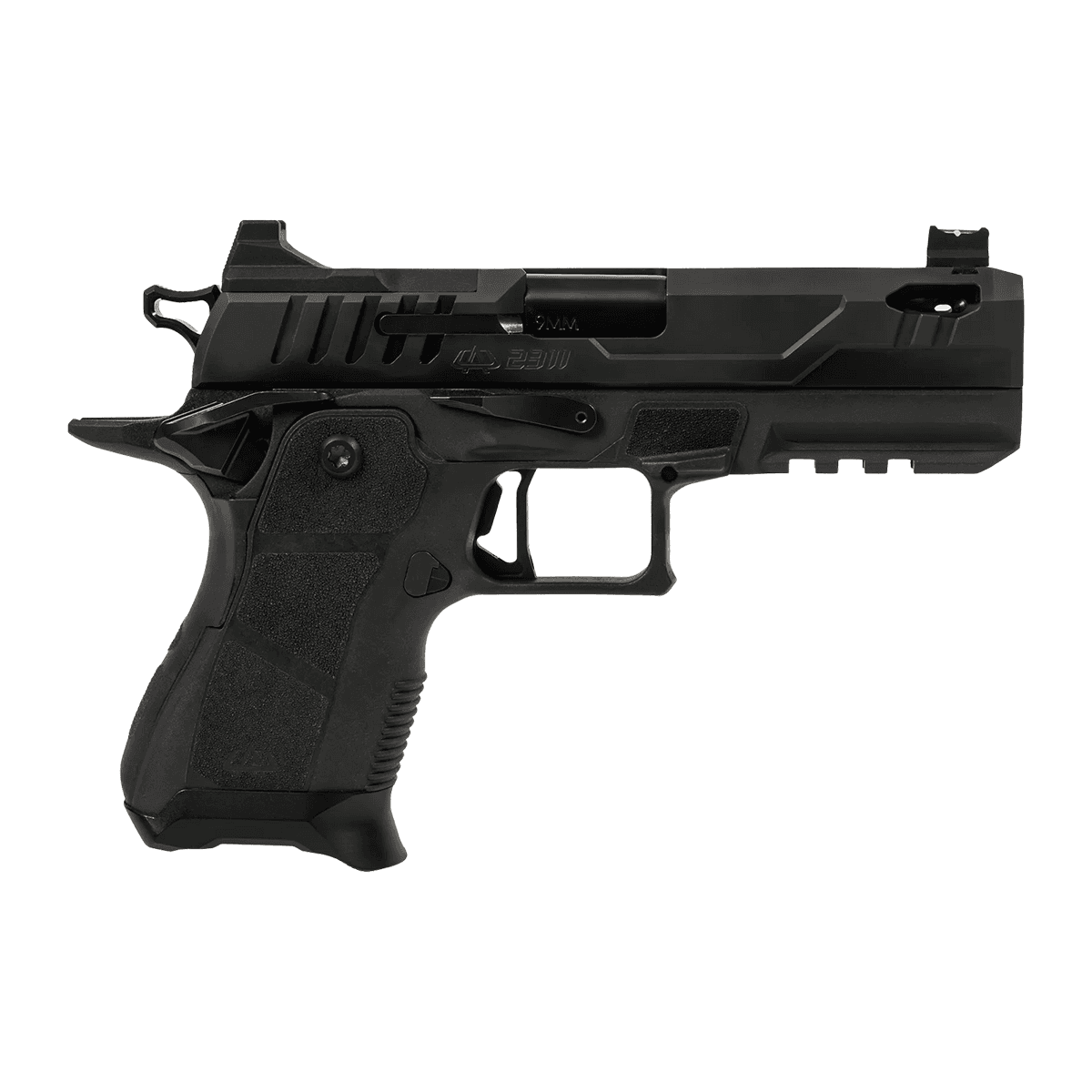 Oa Defense 2311 Pro Compact Frame 9mm Luger 15+1 4.25" Ported Barrel, DLC Black Steel Optic Ready Oa Defense 2311 Pro Compact Frame 9mm Luger 15+1 4.25" Ported Barrel, DLC Black Steel Optic Ready