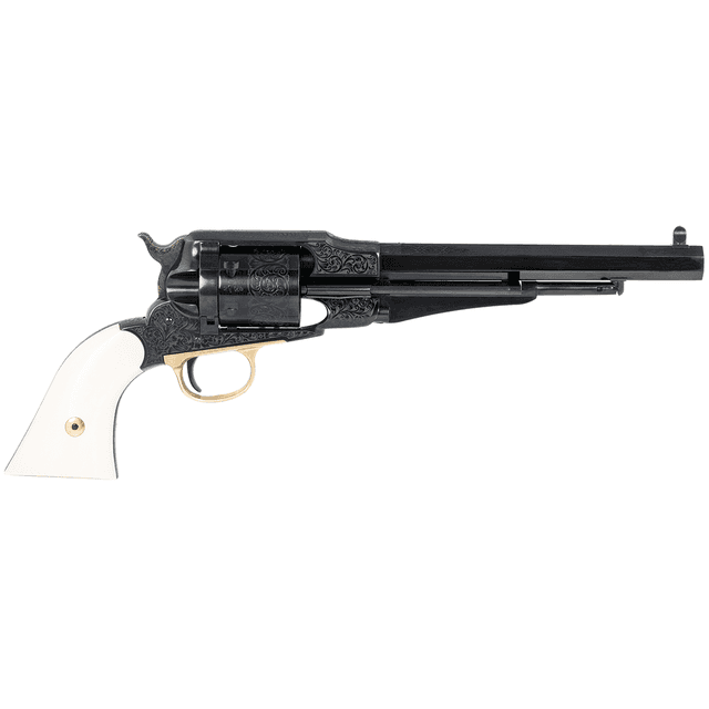 Taylors & Company 550761 Remington Conversion LawDawg 45 Colt (Long Colt) 6 Shot 8" Blued Engraved Octagon Barrel Taylors & Company 550761 Remington Conversion LawDawg 45 Colt (Long Colt) 6 Shot 8" Blued Engraved Octagon Barrel