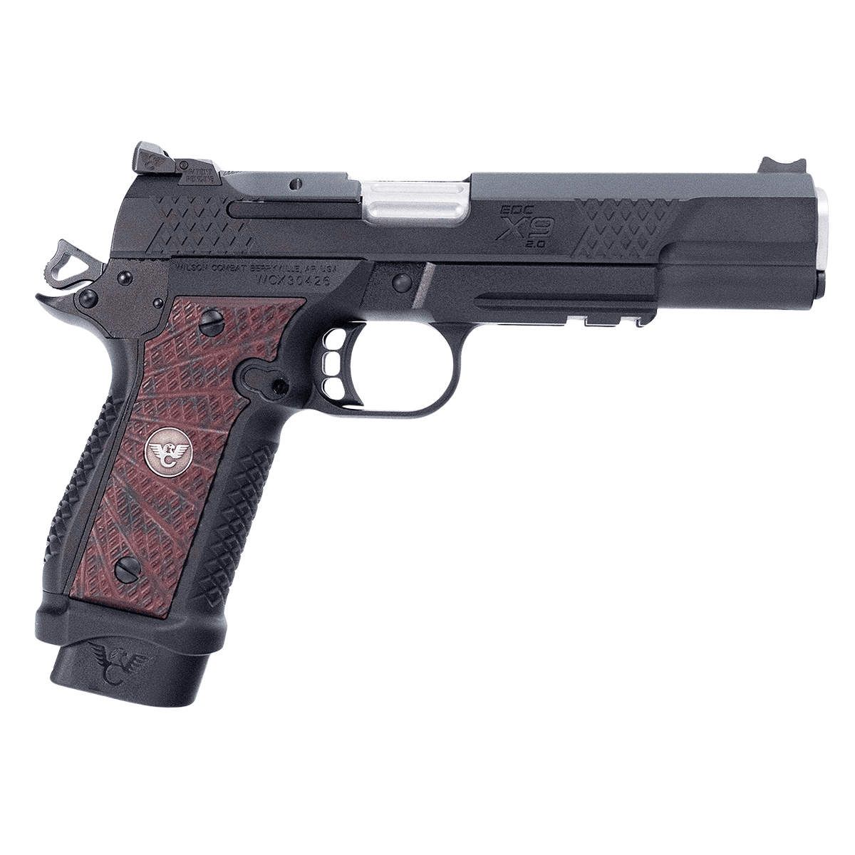 Wilson Combat EDC X9 2.0 9mm Luger 18+1 5" Barrel, Black Cherry G10 Grip Wilson Combat EDC X9 2.0 9mm Luger 18+1 5" Barrel, Black Cherry G10 Grip