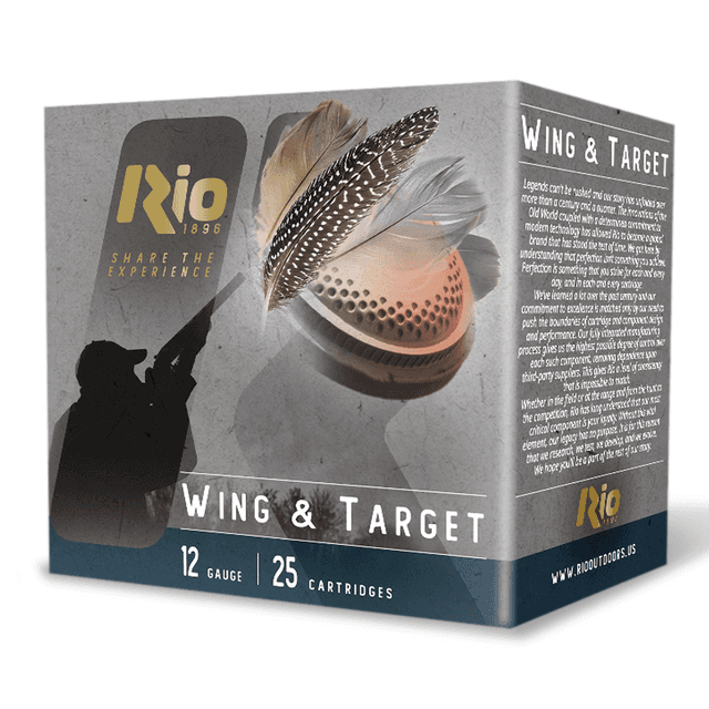 Rio Ammunition WT2810075 Wing & Target 12Gauge 2.75" 1 1/8oz 7.5Shot 100 Per Box Rio Ammunition WT2810075 Wing & Target 12Gauge 2.75" 1 1/8oz 7.5Shot 100 Per Box