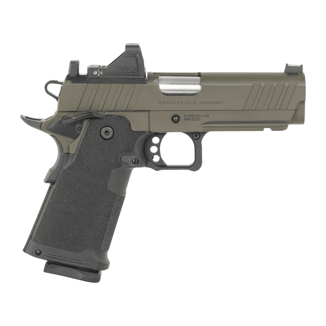Springfield Armory PH9117AOSBGPAC 1911 DS Prodigy Gear Pac 9mm Luger 20+1 4.25" OD Green Springfield Armory PH9117AOSBGPAC 1911 DS Prodigy Gear Pac 9mm Luger 20+1 4.25" OD Green