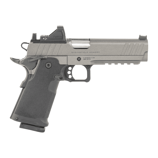 Springfield Armory PH9119AOSBTPAC 1911 DS Prodigy Gear Pac 9mm Luger 20+1 17+1 5" Tungsten Gray Springfield Armory PH9119AOSBTPAC 1911 DS Prodigy Gear Pac 9mm Luger 20+1 17+1 5" Tungsten Gray