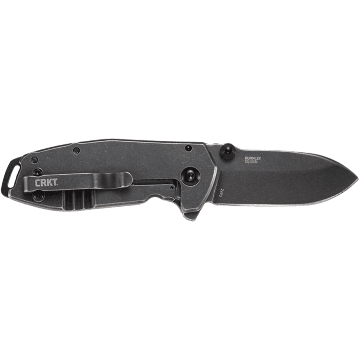 CRKT 2493C SQUID EDC 2.37" Folding Plain Stonewashed 8Cr14MoV SS Blade CRKT 2493C SQUID EDC 2.37" Folding Plain Stonewashed 8Cr14MoV SS Blade
