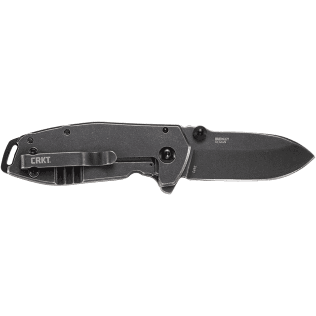 CRKT 2493C SQUID EDC 2.37" Folding Plain Stonewashed 8Cr14MoV SS Blade CRKT 2493C SQUID EDC 2.37" Folding Plain Stonewashed 8Cr14MoV SS Blade