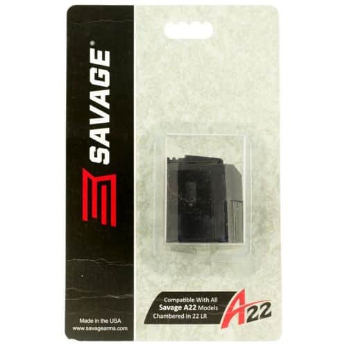 Savage Arms A22 10 Round Rotary Magazine .22 LR Polymer Matte Black Savage Arms A22 10 Round Rotary Magazine .22 LR Polymer Matte Black