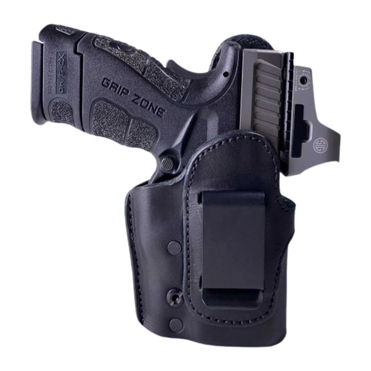 Urban Carry LLIWBRMR212BKR Signature LockLeather IWB Black Leather Fits 1911 3" RMR Right Hand Urban Carry LLIWBRMR212BKR Signature LockLeather IWB Black Leather Fits 1911 3" RMR Right Hand