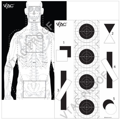 VTAC DOUBLE SIDED TACTICAL TARGET- PAPER (10) VTAC DOUBLE SIDED TACTICAL TARGET- PAPER (10)