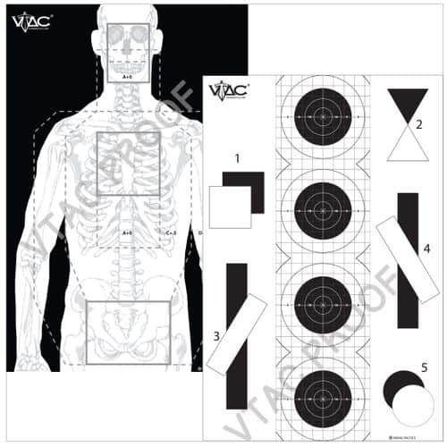 VTAC DOUBLE SIDED TACTICAL TARGET- PAPER (10) VTAC DOUBLE SIDED TACTICAL TARGET- PAPER (10)