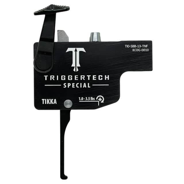 TriggerTech TILSBB13TNF Diamond Black Flat Lever Fits Tikka Left Hand TriggerTech TILSBB13TNF Diamond Black Flat Lever Fits Tikka Left Hand