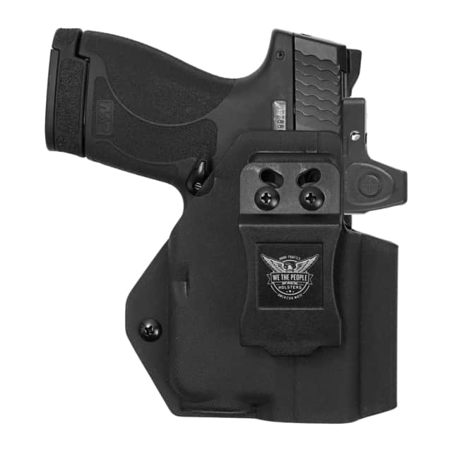 We The People Holsters WTP-R18F_1000-R Optic Ready IWB Black Kydex Fits S&W M&P Shield/M2.0/Plus 9mm/40/30 Supper Carry We The People Holsters WTP-R18F_1000-R Optic Ready IWB Black Kydex Fits S&W M&P Shield/M2.0/Plus 9mm/40/30 Supper Carry