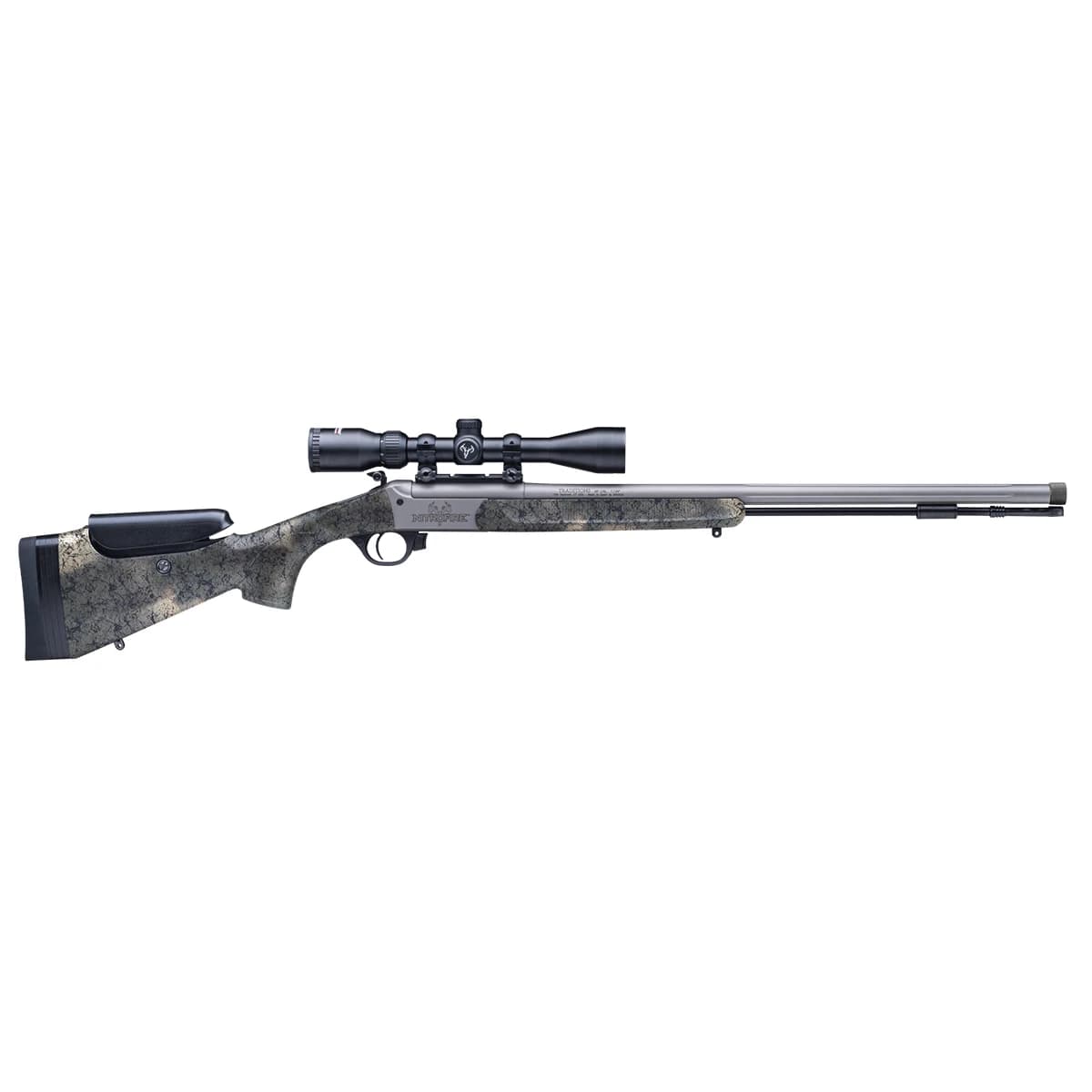 Traditions CR53846604537 NitroFire Pro 50 Cal 209 Primer Firestick 26" Tungsten Cerakote Fluted Threaded Barrel Traditions CR53846604537 NitroFire Pro 50 Cal 209 Primer Firestick 26" Tungsten Cerakote Fluted Threaded Barrel