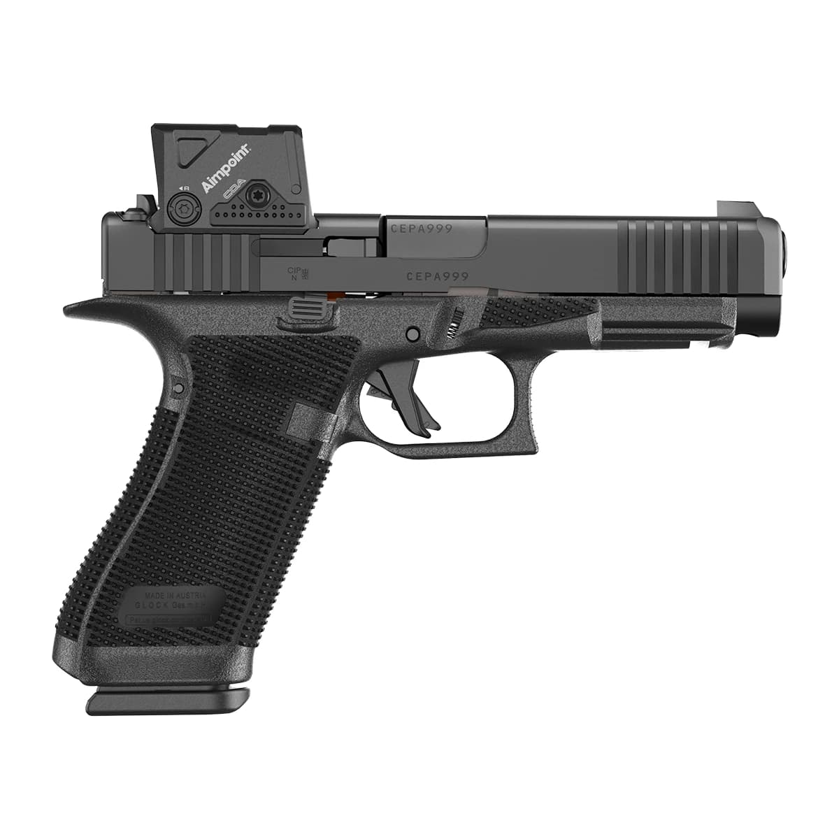 Glock P61750B03DC8A3 G17 Gen6 w/Aimpoint Full Size 9mm Luger 17+1 4.49" Black GMB Barrel Glock P61750B03DC8A3 G17 Gen6 w/Aimpoint Full Size 9mm Luger 17+1 4.49" Black GMB Barrel