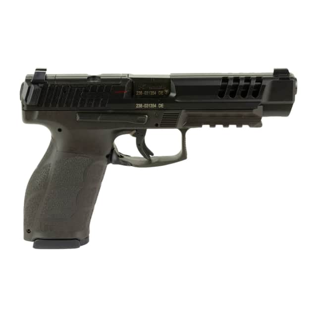 HK 81001257 VP9 Full Size 9mm Luger 10+1 5" Black Steel Barrel & Long/Lightening Cuts/Optic Cut Slide HK 81001257 VP9 Full Size 9mm Luger 10+1 5" Black Steel Barrel & Long/Lightening Cuts/Optic Cut Slide