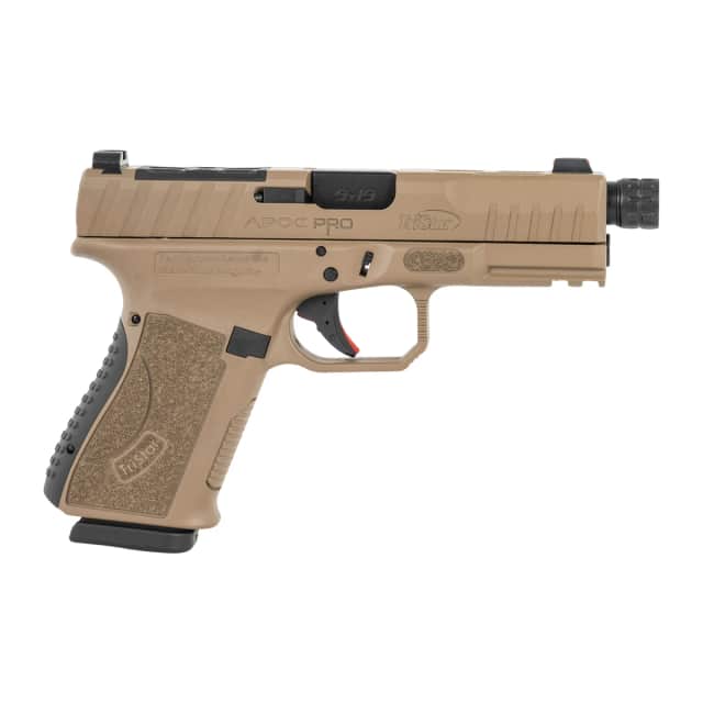 TriStar 85784 Apoc Pro 9mm Luger 15+1 4.50" Black Threaded Barrel, Flat Dark Earth TriStar 85784 Apoc Pro 9mm Luger 15+1 4.50" Black Threaded Barrel, Flat Dark Earth