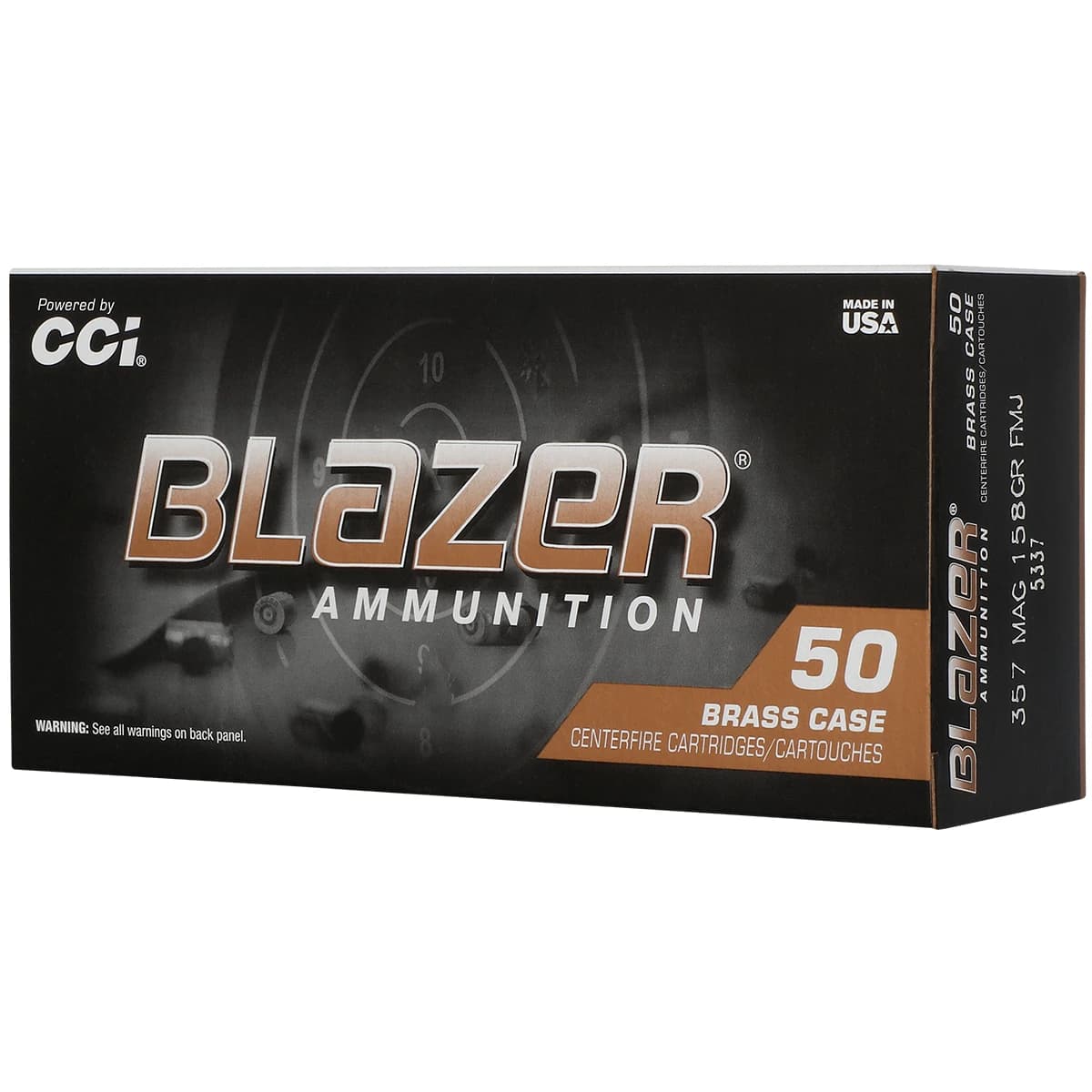 CCI 5337 Blazer 357Mag 158gr Full Metal Jacket 50 Per Box CCI 5337 Blazer 357Mag 158gr Full Metal Jacket 50 Per Box