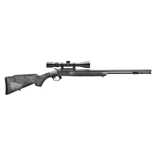 Traditions CR5846604437 NitroFire w/Scope 50 Cal Firestick 26" Tungsten Cerakote Fluted Threaded Barrel Traditions CR5846604437 NitroFire w/Scope 50 Cal Firestick 26" Tungsten Cerakote Fluted Threaded Barrel