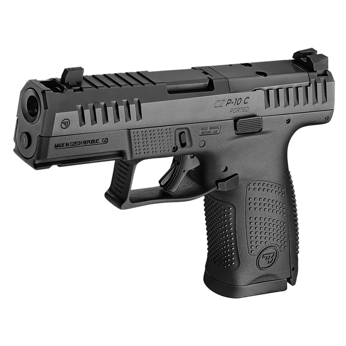 CZ-USA 01578 P-10 C Compact Frame 9mm Luger 10+1 4" Black Nitride Integral Compensator Barrel CZ-USA 01578 P-10 C Compact Frame 9mm Luger 10+1 4" Black Nitride Integral Compensator Barrel