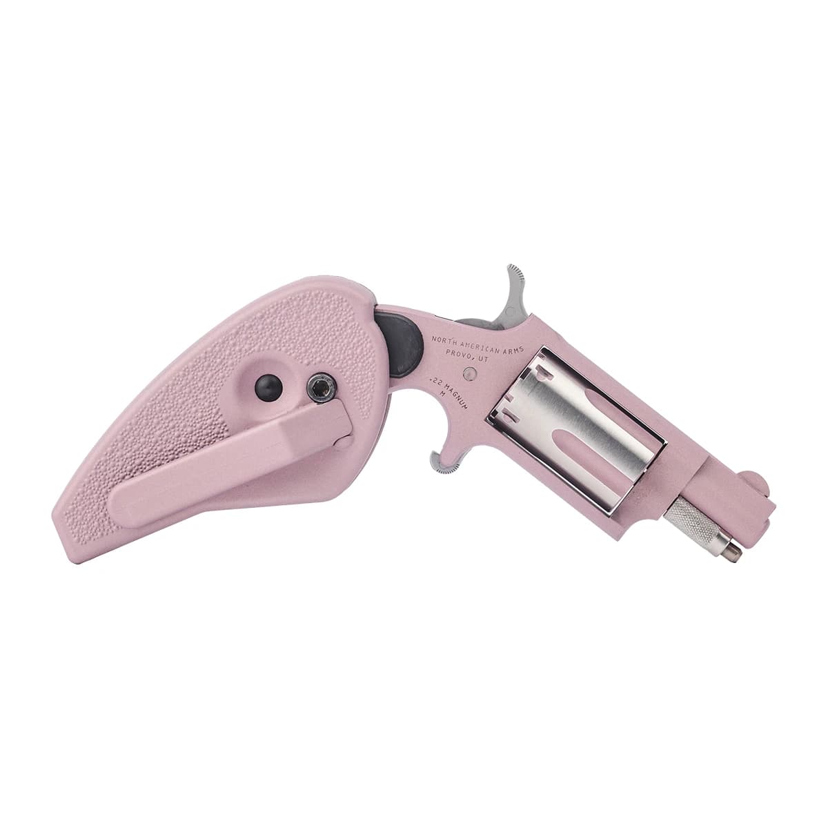 North American Arms 22MS-RC-HG Rose 22 LR 5rd Shot 1.13" Pink Champagne Cerakote Stainless Steel Barrel North American Arms 22MS-RC-HG Rose 22 LR 5rd Shot 1.13" Pink Champagne Cerakote Stainless Steel Barrel