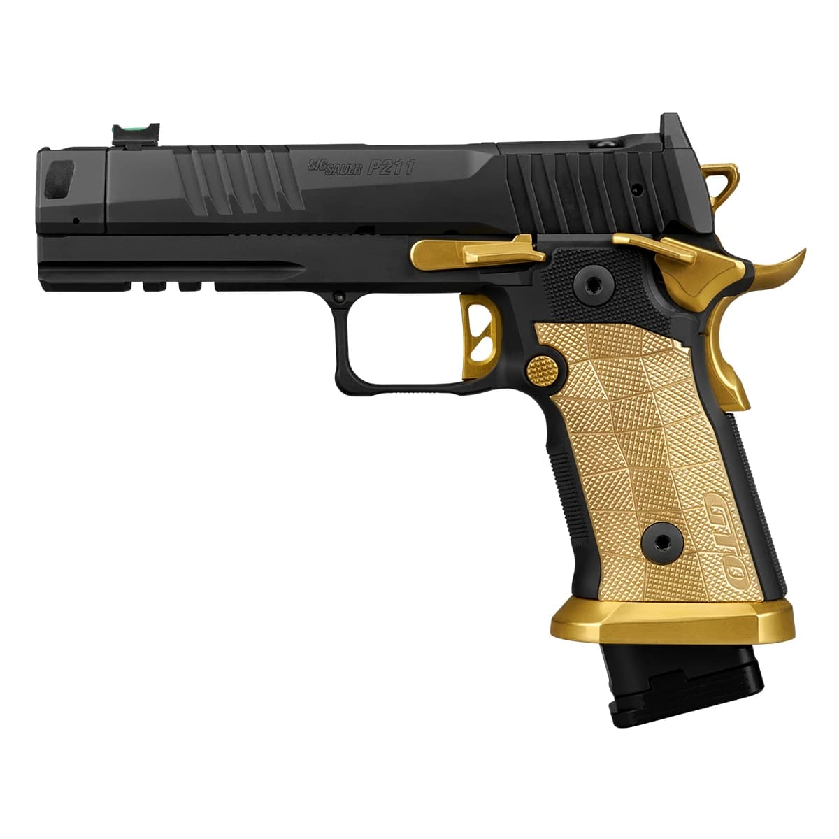 Sig Sauer 211F-9-GTO-SC P211 GTO Spectre Comp Full Size 9mm Luger 23+1 4.40" Black Bull Barrel Sig Sauer 211F-9-GTO-SC P211 GTO Spectre Comp Full Size 9mm Luger 23+1 4.40" Black Bull Barrel