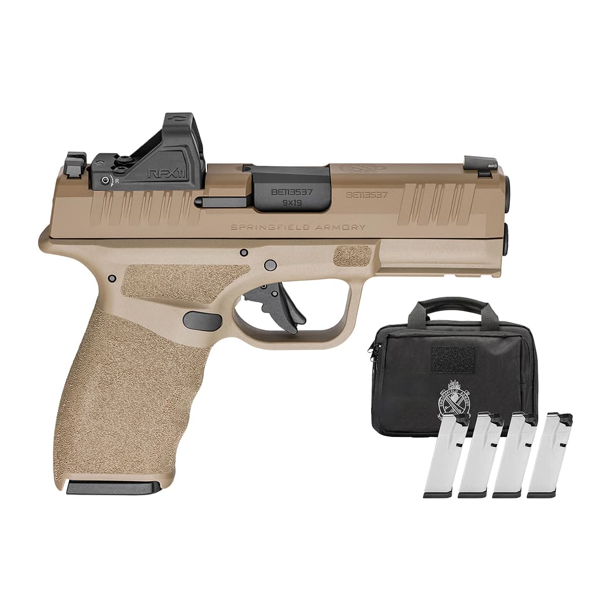 Springfield Armory HCP9379FOSP15PAC Hellcat Pro OSP Gear Pac 9mm Luger 15+1 3.70" FDE Springfield Armory HCP9379FOSP15PAC Hellcat Pro OSP Gear Pac 9mm Luger 15+1 3.70" FDE