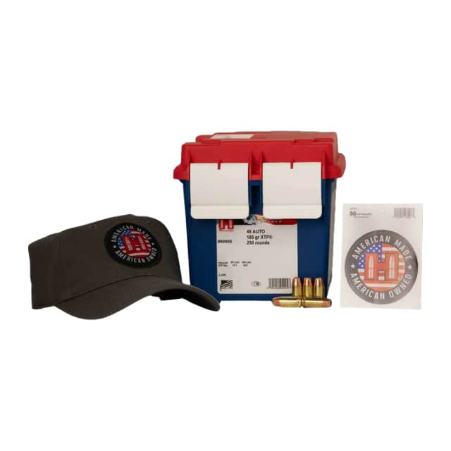 Hornady 90909 American Gunner 45ACP 185gr Hollow Point/ Extreme Terminal Performance 250 Per Box Hornady 90909 American Gunner 45ACP 185gr Hollow Point/ Extreme Terminal Performance 250 Per Box
