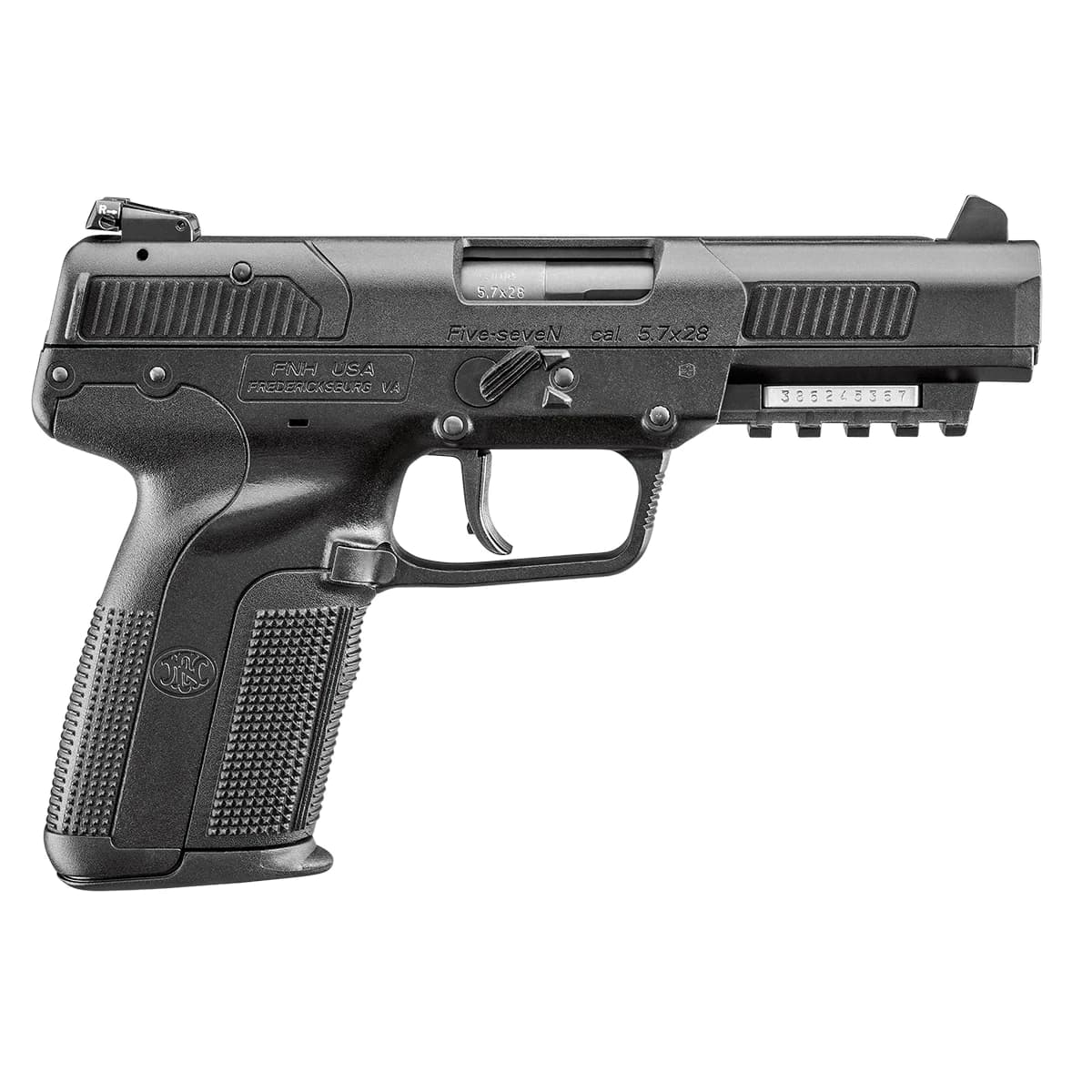 FN 3868929354 Five-seveN 5.7x28mm 4.80" 20+1 Black Black Steel Slide Black Polymer Grip FN 3868929354 Five-seveN 5.7x28mm 4.80" 20+1 Black Black Steel Slide Black Polymer Grip