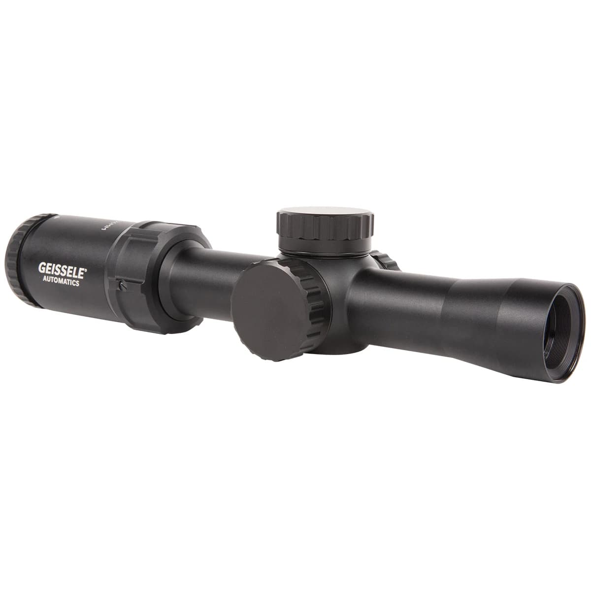 Geissele Automatics Super Precision Black Anodized Black 1-6x26mm 30mm Tube Illuminated DMRR-1 Reticle Geissele Automatics Super Precision Black Anodized Black 1-6x26mm 30mm Tube Illuminated DMRR-1 Reticle